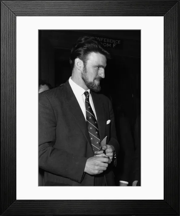 Framed Print : Jimmy Hill at a football strike meeting at the Ministry of Labour 1961