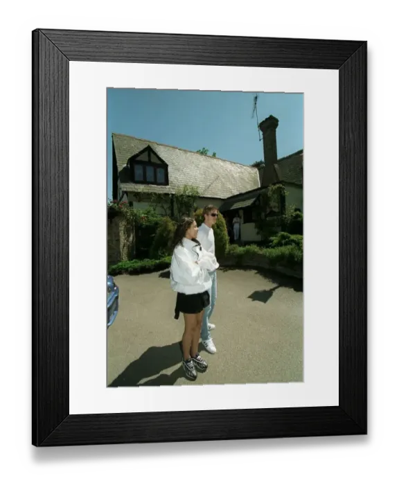  : David Beckham Football June 1997 Manchester United footballer outside the home of
