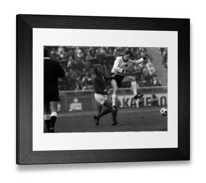Framed Print : West Germany v England Football May 1972 Bobby Moore England Football Player