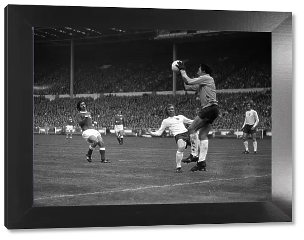 England v West Germany Football April 1972 Bobby Moore England Player in front of