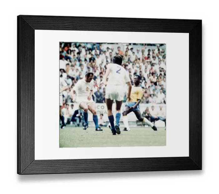 Framed Print : Football World Cup 1970 Brazil 4 Czechoslovakia 1 in Guadalajara Mexico Pele
