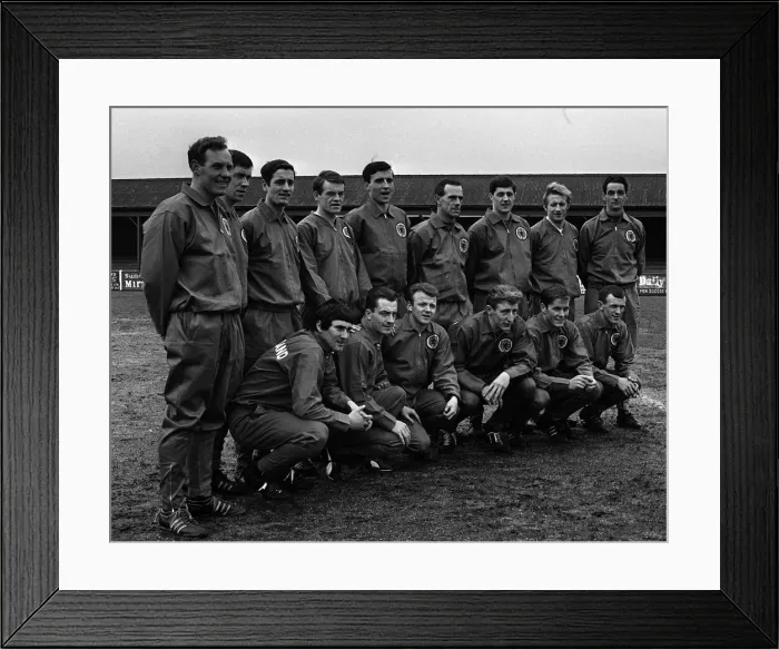 Framed Print : Scotland 1967 football team training