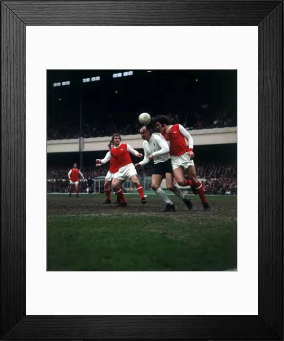 Framed Print : Arsenal v Tottenham Hotspur 1973 football Framed Print : Arsenal v Tottenham Hotspur 1973 football