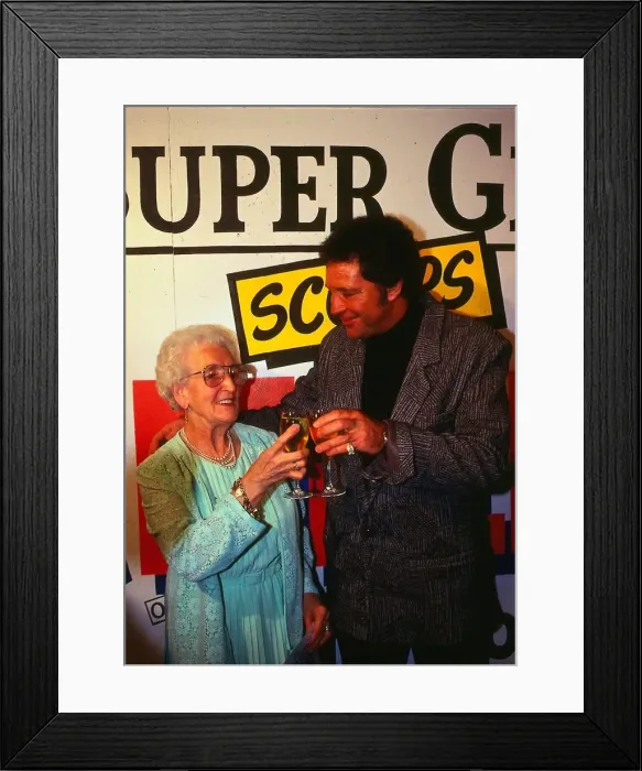 Framed Print : Alice Smith with Tom Jones 1987 Framed Print : Alice Smith with Tom Jones 1987