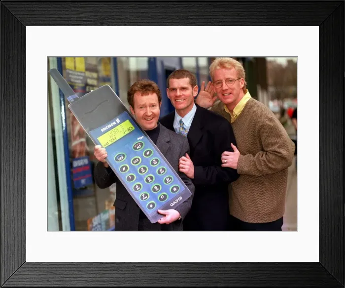 Framed Print : Jonathan Watson Comedian, Ian Durrant Rangers Footballer Framed Print : Jonathan Watson Comedian, Ian Durrant Rangers Footballer