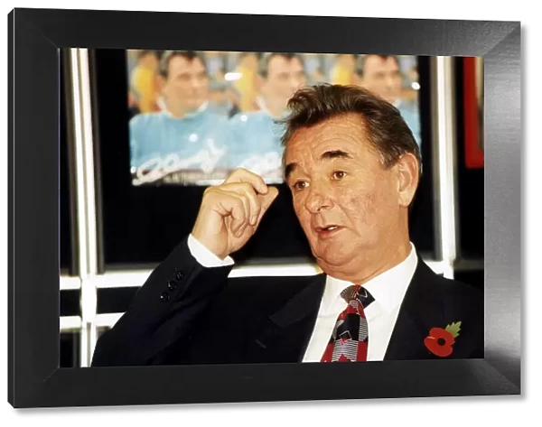 Brian Clough ex Football manager of Nottingham Forest at launch of his new book