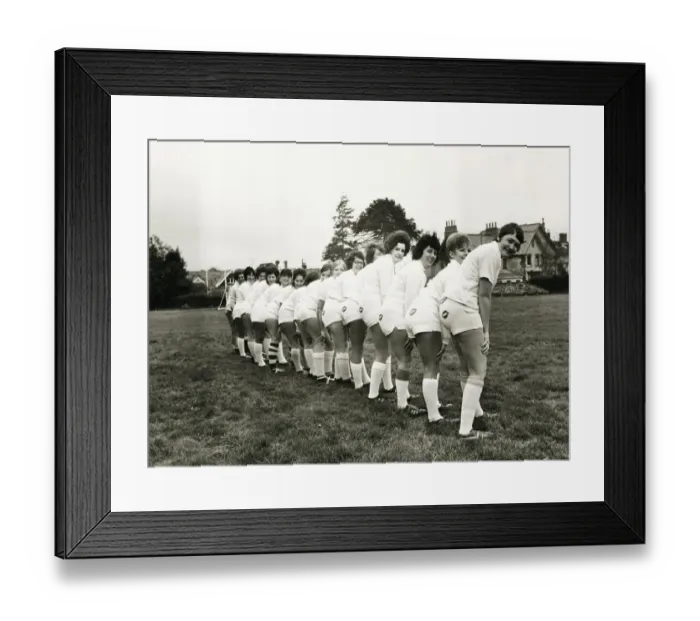 Framed Print : Wellington Hot Pants Rugby Club Somerset White shorts shirts red kisses