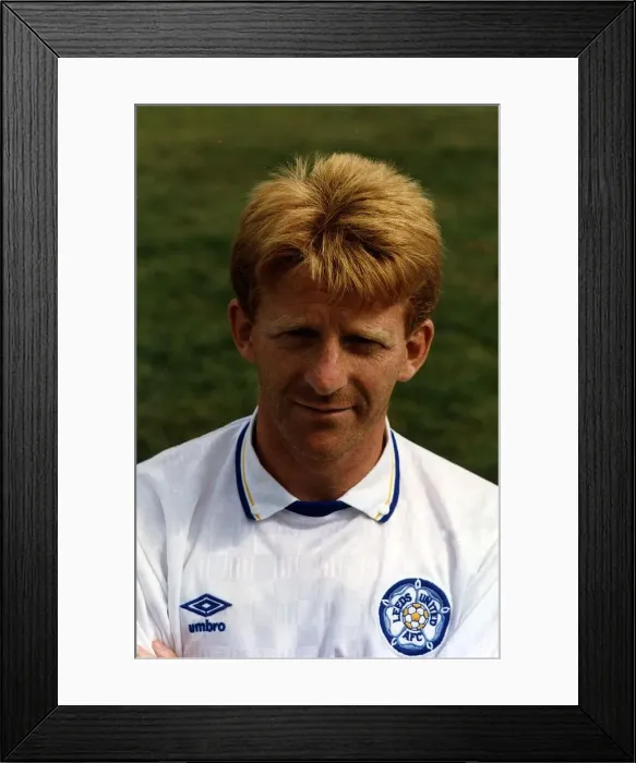Framed Print : Gordon Strachan of Leeds United May 1990 Framed Print : Gordon Strachan of Leeds United May 1990