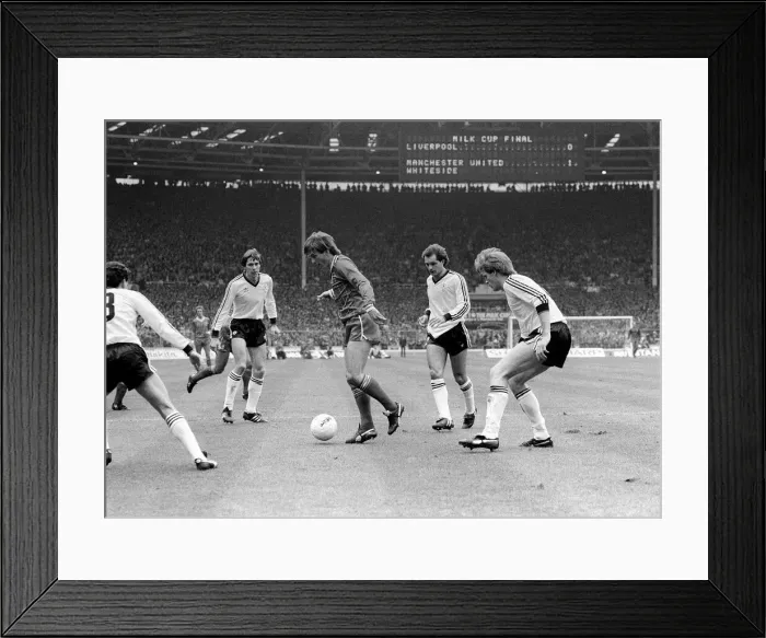 Framed Print : League Cup Final March 1983 Liverpool 2 Manchester United 1 Framed Print : League Cup Final March 1983 Liverpool 2 Manchester United 1