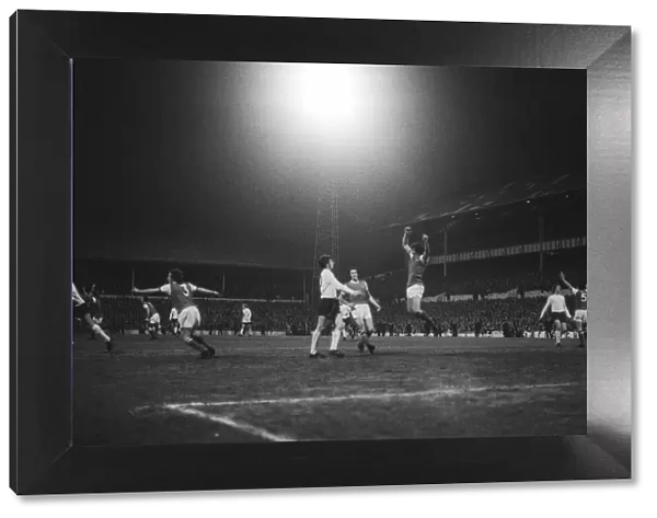 Tottenham Hotspur v Arsenal 1971 Arsenal players celebrate after Ray Kennedy header