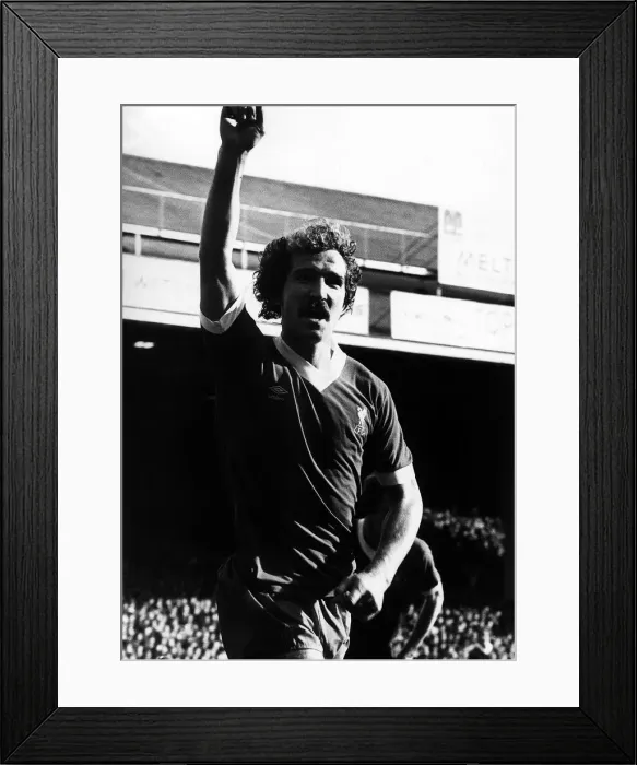 Framed Print : Graeme Souness Football Player Liverpool Oct 1980 celebrates after scoring in Framed Print : Graeme Souness Football Player Liverpool Oct 1980 celebrates after scoring in