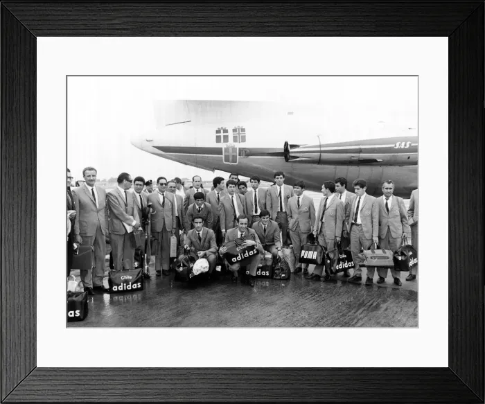 Framed Print : Football World Cup 1966 - 05 July 1966 Chile World Cup Football team