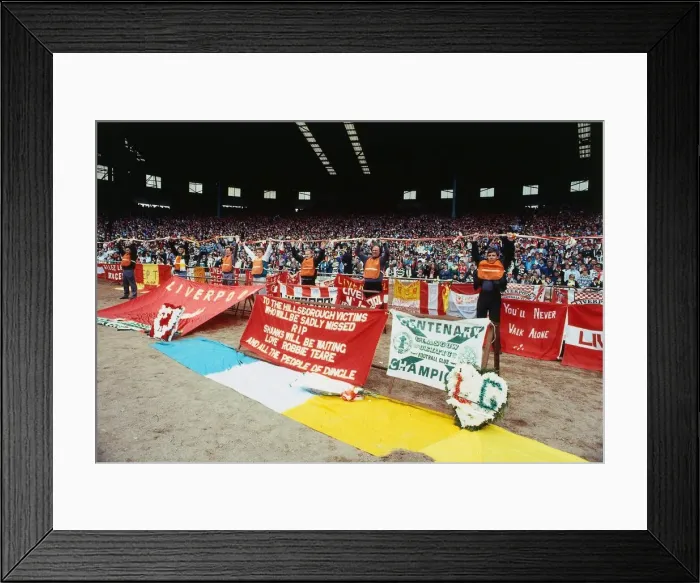 Framed Print : Celtic versus Liverpool Celtic Park Glasgow April 1989 friendly football match Framed Print : Celtic versus Liverpool Celtic Park Glasgow April 1989 friendly football match