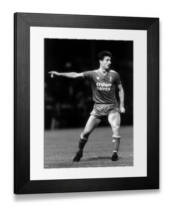 Framed Print : Ian Rush Football player Oct 1986 Fulham v Liverpool Littlewoods Cup 2nd round 2nd