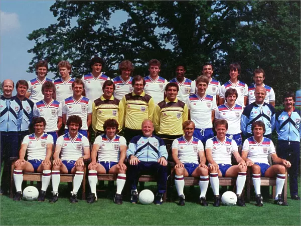 England squad for the 1982 World Cup in Spain pose for a group photograph May 1982