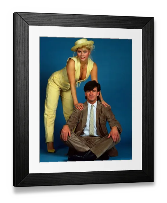 Framed Print : Charlie Nicholas & girlfriend Suzanne Dando July 1986