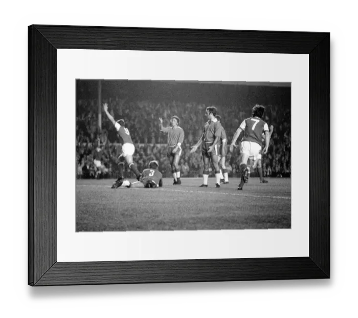 Framed Print : UEFA Fairs Cup Second Leg match at Highbury Arsenal v Lazio September 1970 Framed Print : UEFA Fairs Cup Second Leg match at Highbury Arsenal v Lazio September 1970