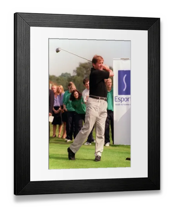 Framed Print : Kenny Dalglish on the course 30th July 1999 the Celtic general manager at the tee