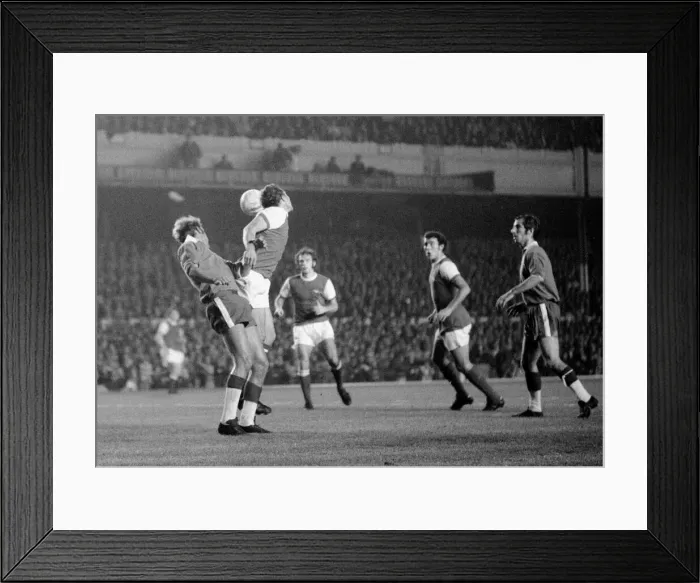 Framed Print : UEFA Fairs Cup Second Leg match at Highbury Arsenal v Lazio September 1970 Framed Print : UEFA Fairs Cup Second Leg match at Highbury Arsenal v Lazio September 1970