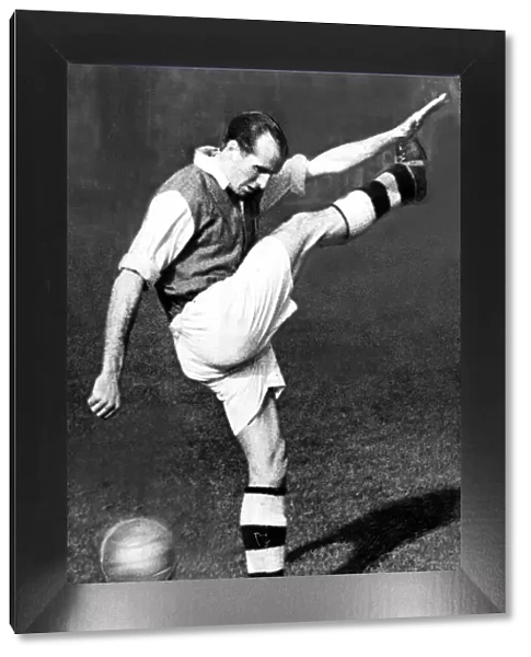 Wally Barnes Football Player of Arsenal - October 1949 - Training