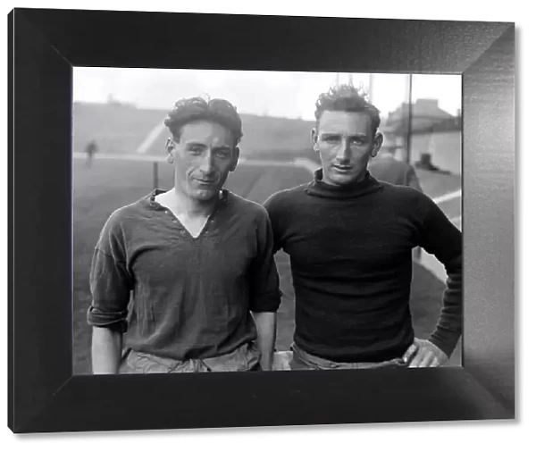 Arsenal footballers - April 1927 Charlie Barley and Jack Lee