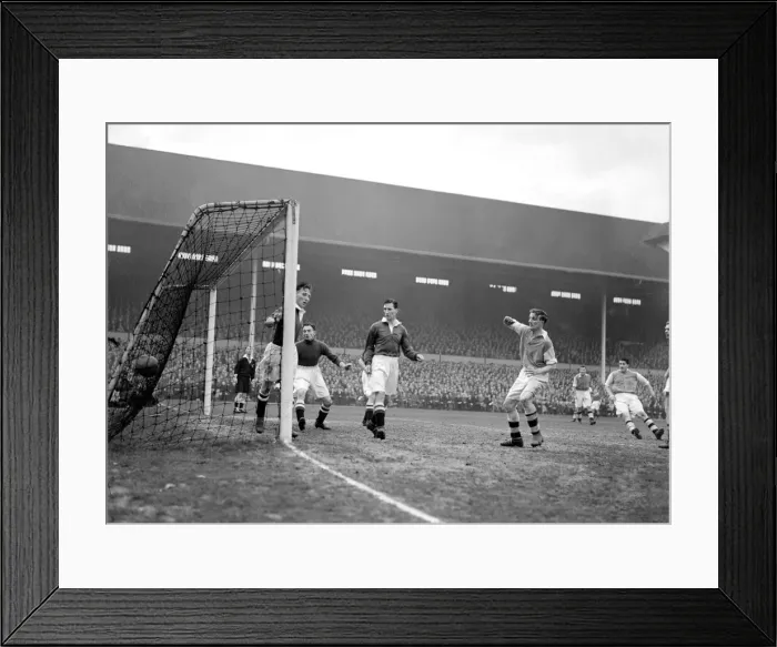 Framed Print : FA Cup Semi Final at White Hart Lane March 1950 Arsenal 2 v Chelsea 2 A goal Framed Print : FA Cup Semi Final at White Hart Lane March 1950 Arsenal 2 v Chelsea 2 A goal