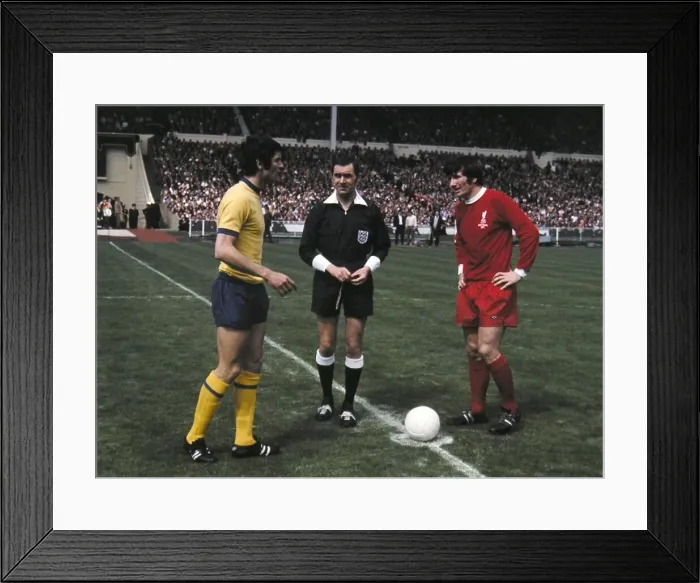 Framed Print : FA Cup Final 1971- Arsenal v Liverpool McLintock, Burtonshaw Framed Print : FA Cup Final 1971- Arsenal v Liverpool McLintock, Burtonshaw