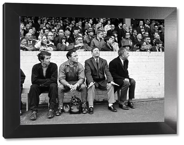 Alec Stock Manager of QPR - May 1968 on the touch line - sitting