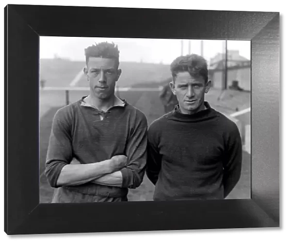 Arsenal footballers - April 1927 Bill Seddon and Billy Milne