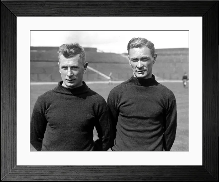 Framed Print : Arsenal footballers - April 1927 Andy Kennedy and Jack Butler Framed Print : Arsenal footballers - April 1927 Andy Kennedy and Jack Butler