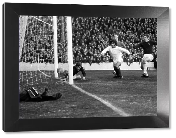 Burnley v Manchester United-George Best scores. December 1969 A©