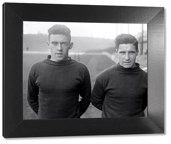 Arsenal footballers - April 1927 Jack Moody and James Shaw