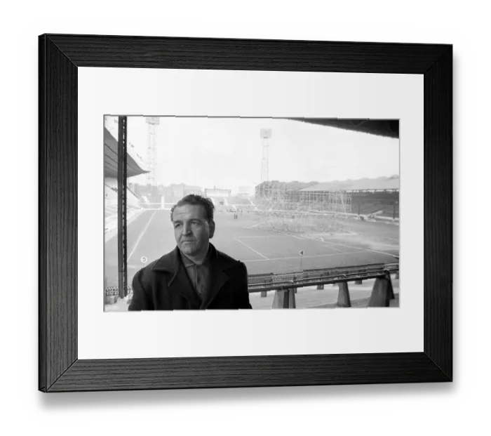 Framed Print : Manchester United Football Ground - Old Trafford-picture shows Joe Waring i  /  c of