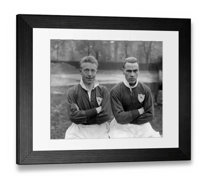 Framed Print : Joey Williams and Bob John Arsenal Footballers 1930