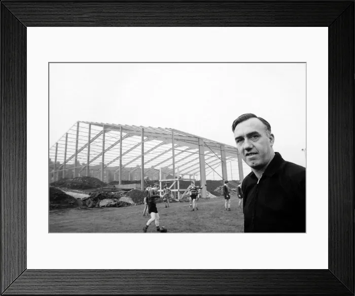 Framed Print : Manchester United to build a new covered area at their junior ground Framed Print : Manchester United to build a new covered area at their junior ground