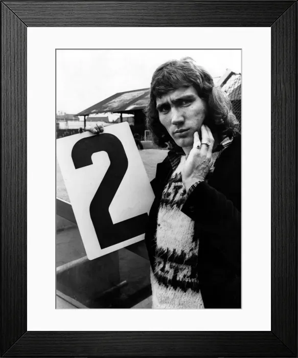 Framed Print : Two weeks for Cardiff City striker Robin Friday whose fractured cheek will keep him out