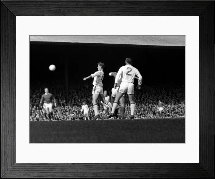 Framed Print : Manchester United v Nottingham Forest, action during the game. September 1964 Framed Print : Manchester United v Nottingham Forest, action during the game. September 1964