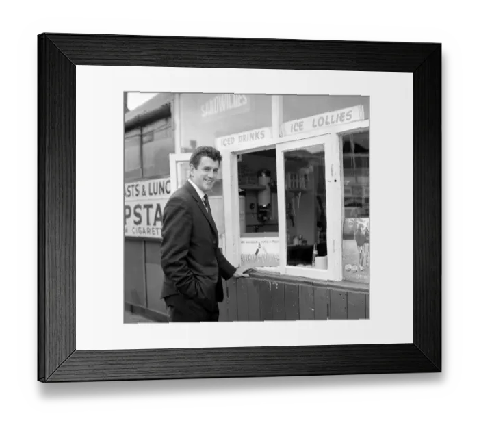 Framed Print : Manchester United Football Player Pat Dunne, picked instead of Dave Gaskell