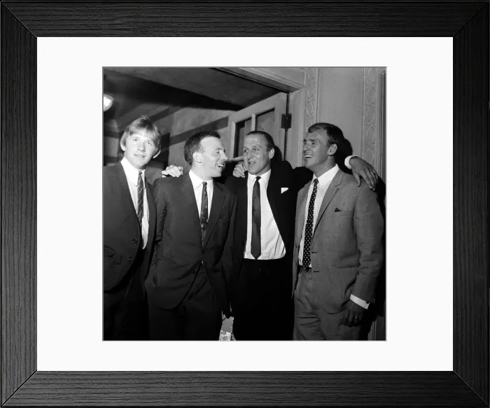 Framed Print : Manchester Uniteds Dinner to celebrate the winning of the League Championship Framed Print : Manchester Uniteds Dinner to celebrate the winning of the League Championship