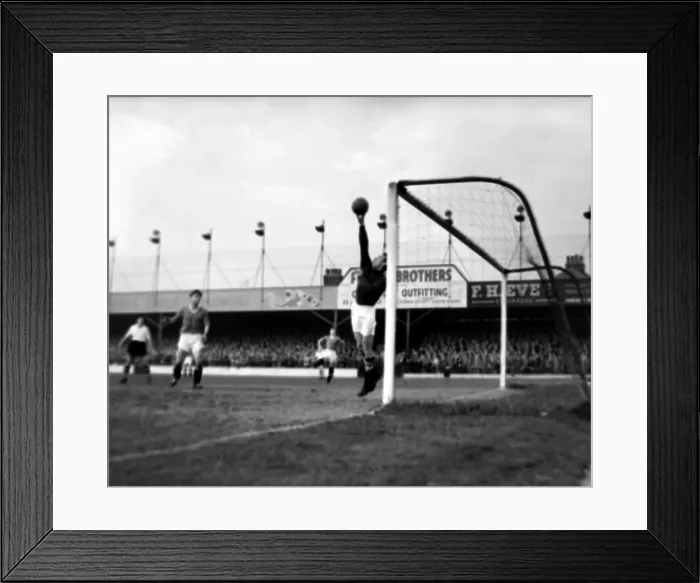 Framed Print : Action during the league match Luton Town v Manchester United April 1957 Framed Print : Action during the league match Luton Town v Manchester United April 1957