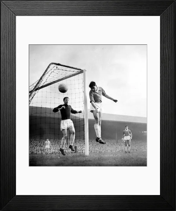 Framed Print : Manchester United versus Manchester City-keeper Greg was lucky to keep his goal intact in Framed Print : Manchester United versus Manchester City-keeper Greg was lucky to keep his goal intact in