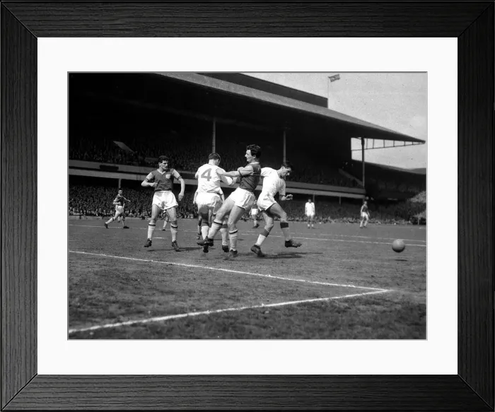 Framed Print : West Ham versus Manchester United -All points of the compass are faced in this incident