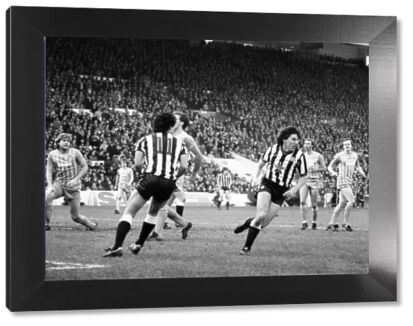 Manchester City v. Newcastle. February 1984 MF14-11-032 The final score was a two one
