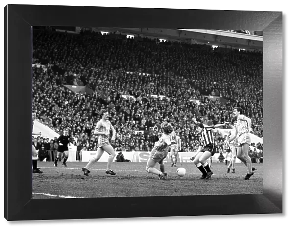 Manchester City v. Newcastle. February 1984 MF14-11-034 The final score was a two one