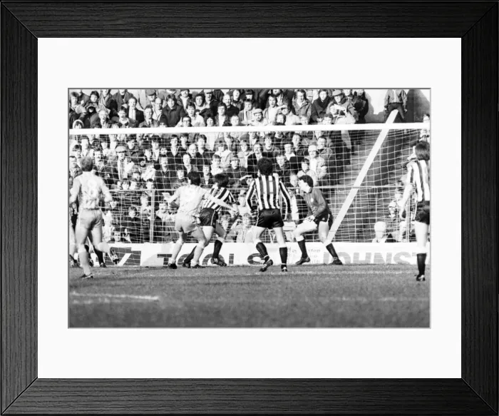 Framed Print : Manchester City v. Newcastle. February 1984 MF14-11-019 The final score was a two one Framed Print : Manchester City v. Newcastle. February 1984 MF14-11-019 The final score was a two one
