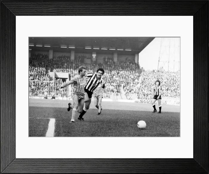 Framed Print : Manchester City v. Newcastle. February 1984 MF14-11-043 The final score was a two one Framed Print : Manchester City v. Newcastle. February 1984 MF14-11-043 The final score was a two one