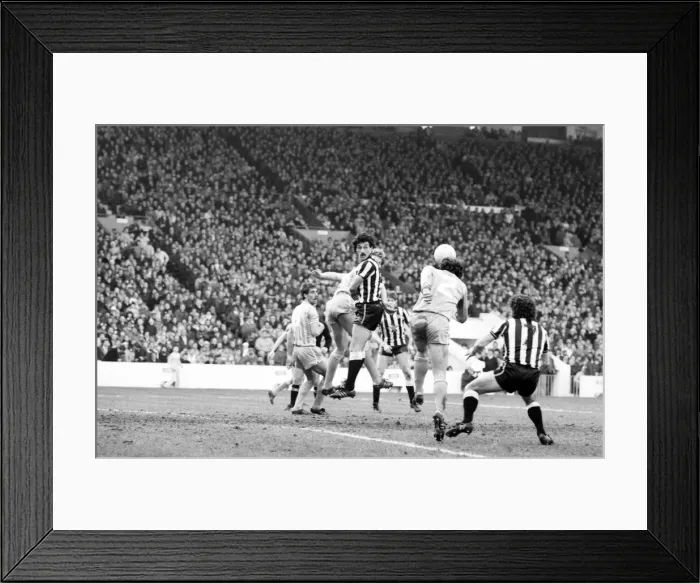 Framed Print : Manchester City v. Newcastle. February 1984 MF14-11-024 The final score was a two one