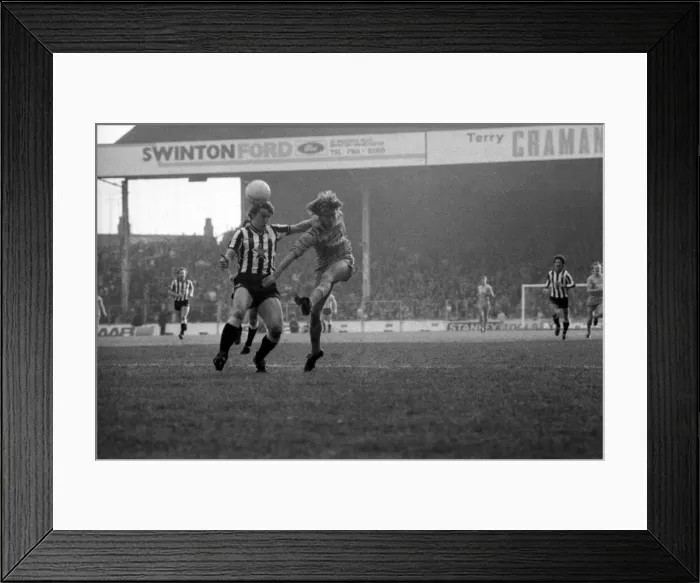 Framed Print : Manchester City v. Newcastle. February 1984 MF14-11-038 The final score was a two one Framed Print : Manchester City v. Newcastle. February 1984 MF14-11-038 The final score was a two one