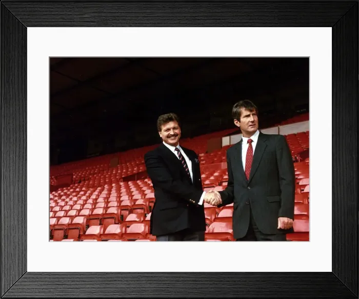 Framed Print : Michael Knighton businessman with Martin Edwards, Chief Executive of Manchester United Framed Print : Michael Knighton businessman with Martin Edwards, Chief Executive of Manchester United