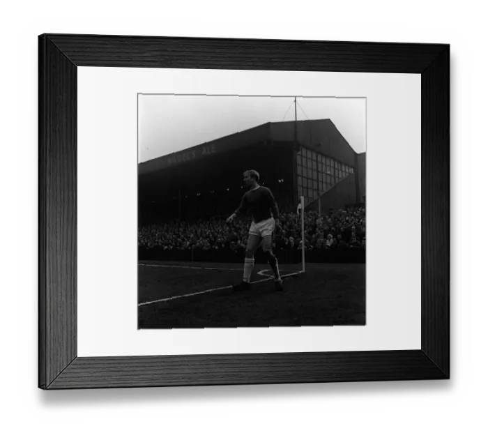 Framed Print : Manchester United v Bolton Wanderers footbll match at Old Trafford March 1962 Framed Print : Manchester United v Bolton Wanderers footbll match at Old Trafford March 1962